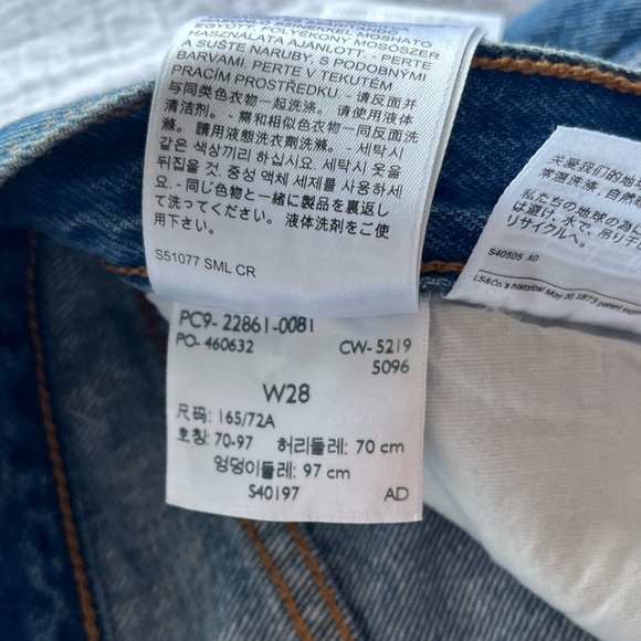 Levi’s Wedgie Icon Athens Hera size 28 distressed blue jeans - Picture 11 of 13